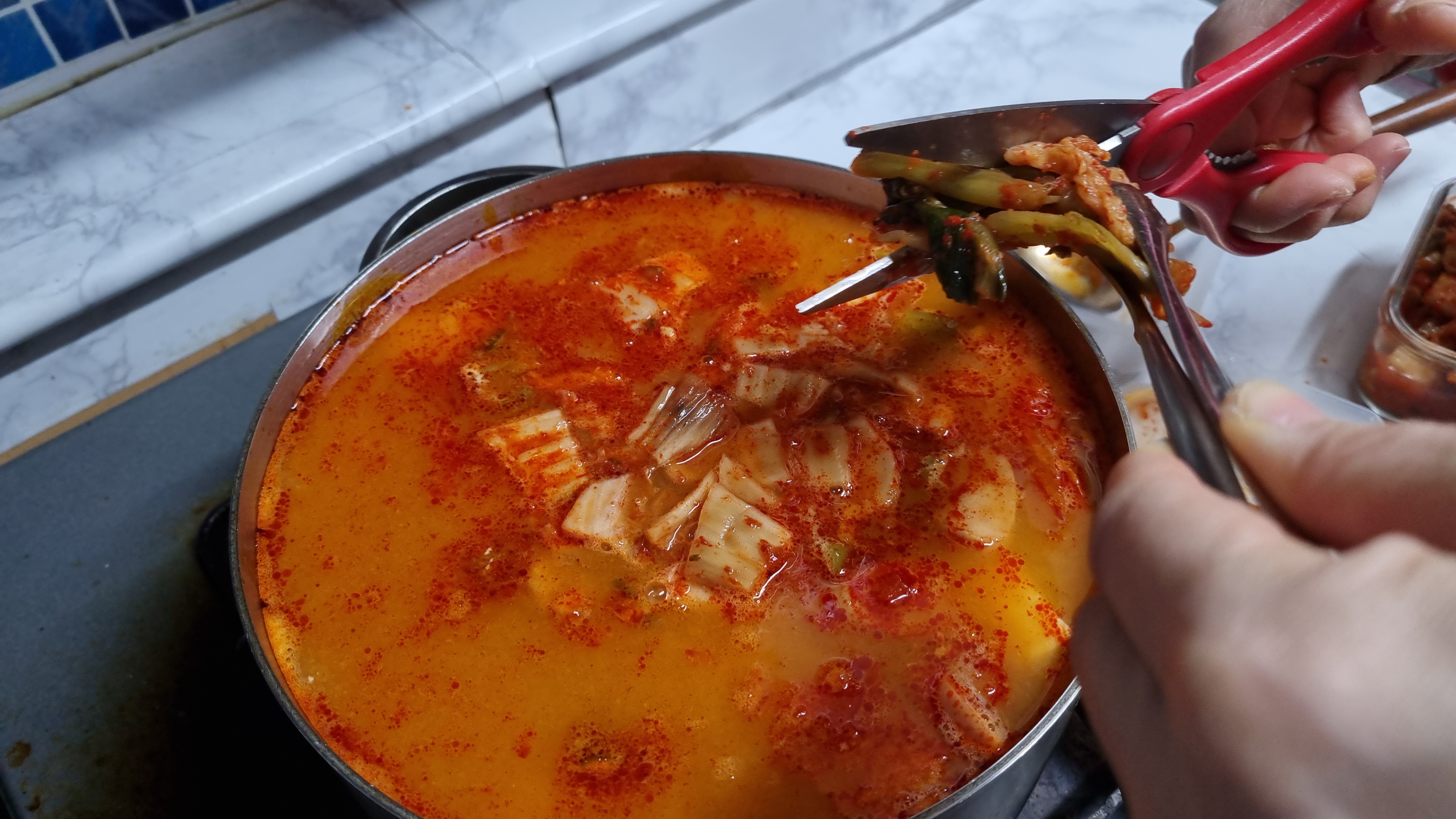 김찌 넣기