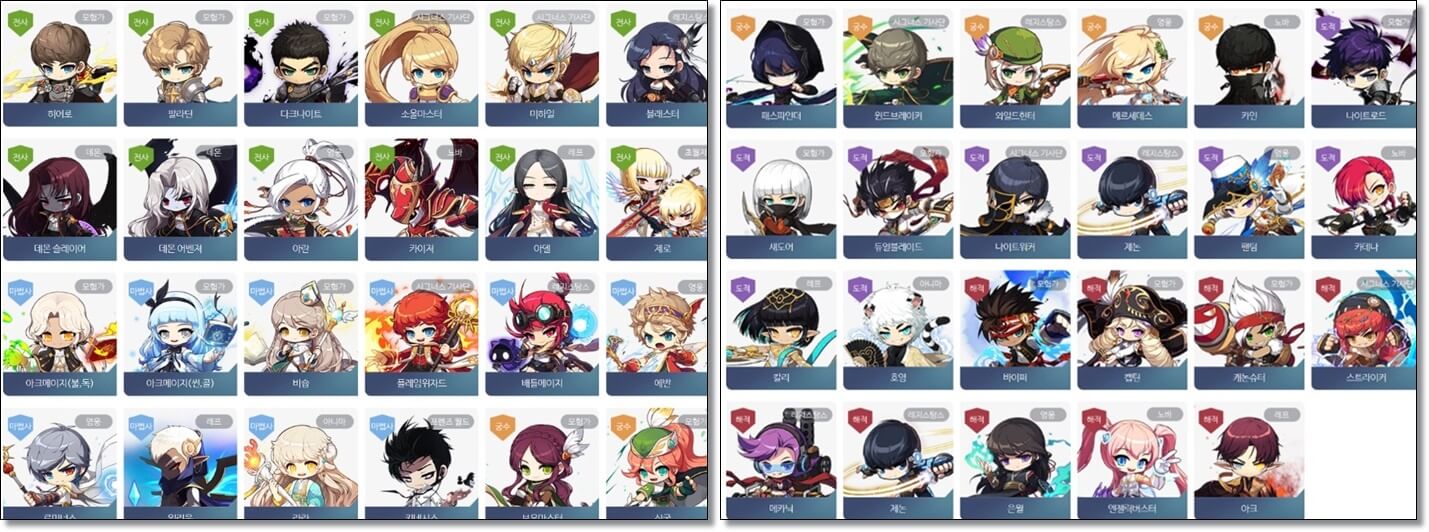 메이플스토리-직업