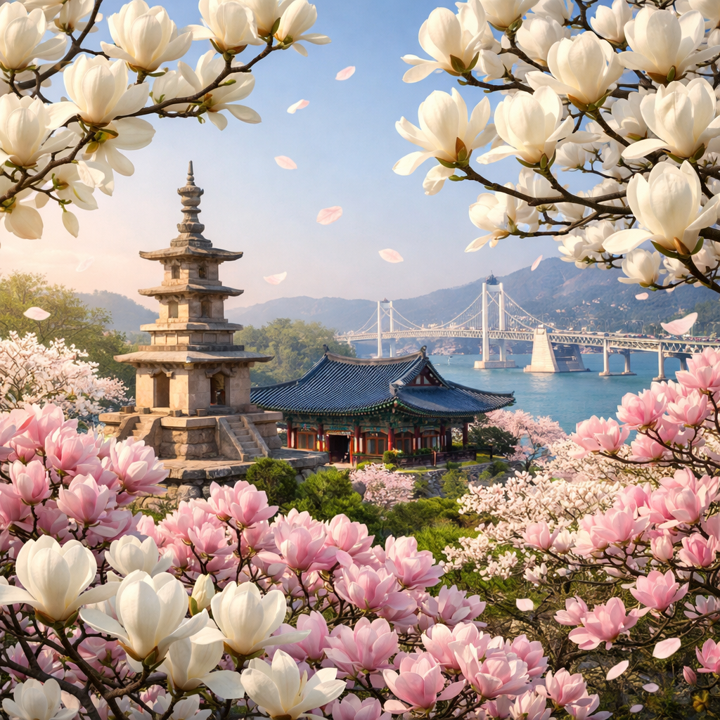 2026 목련 개화시기 총정리! 김해·경주·부산 목련 명소 & 봉우리 절정 시기 완벽 가이드 관련 사진