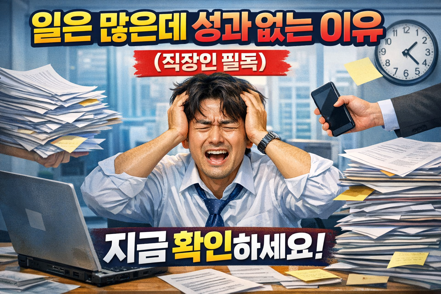 일은 많은데 성과 없는 이유