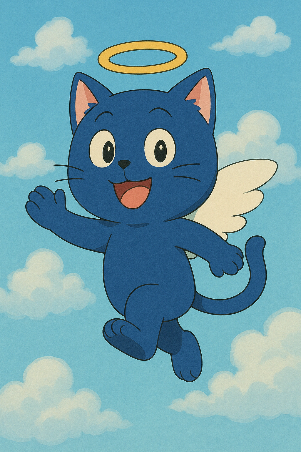 미소의 세상에 나오는 고양이 천사와 닮은꼴