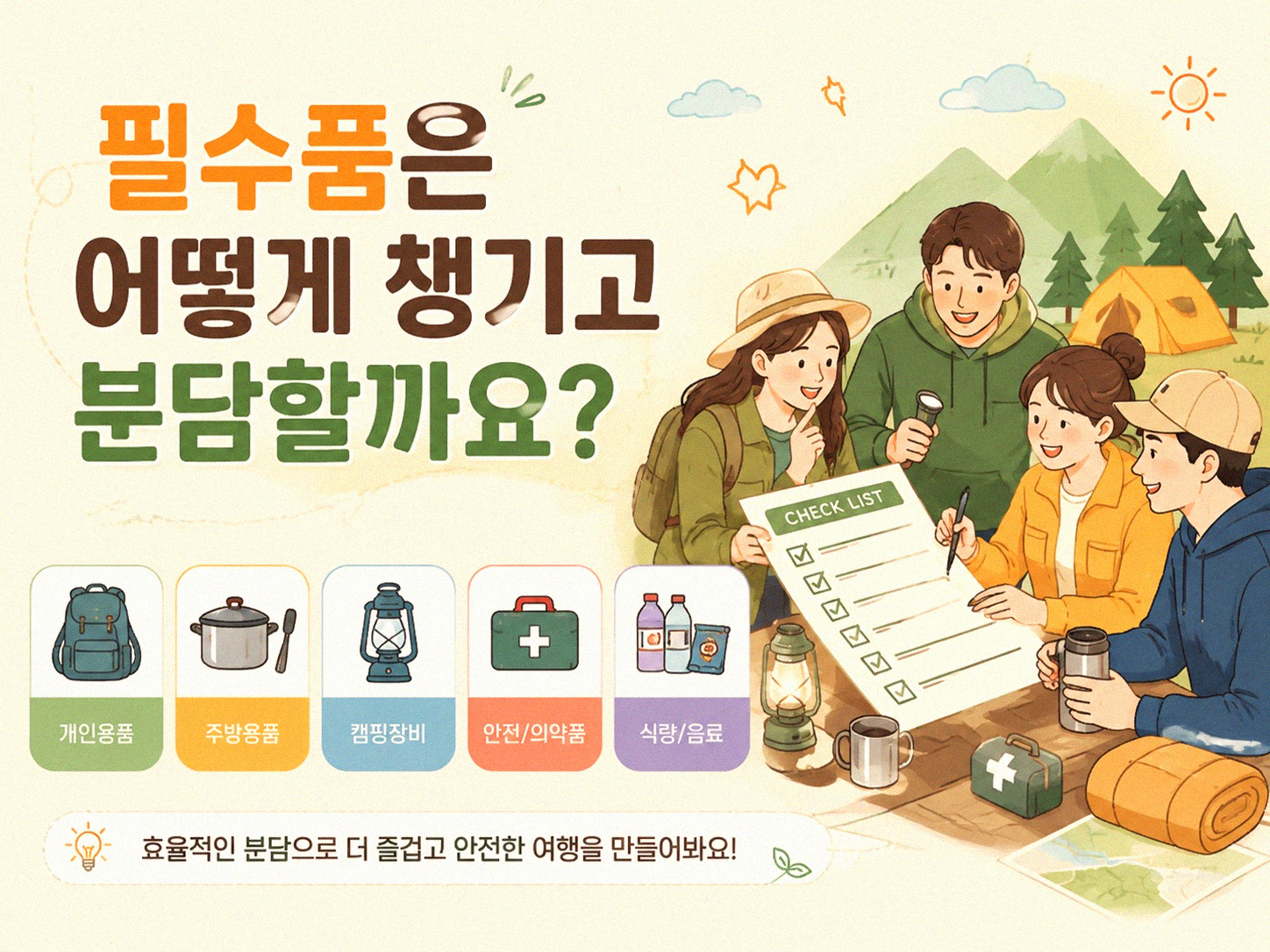 아이랑 갈 때 짐, 어떻게 나눠야 할까요?