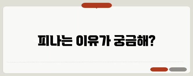 생리끝나고 피 나는 이유와 건강 체크 포인트