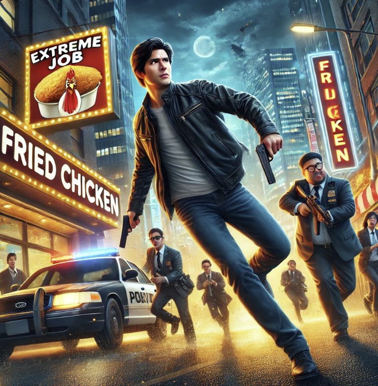 영화 '극한직업'과 '베테랑'과 관련된 이미지