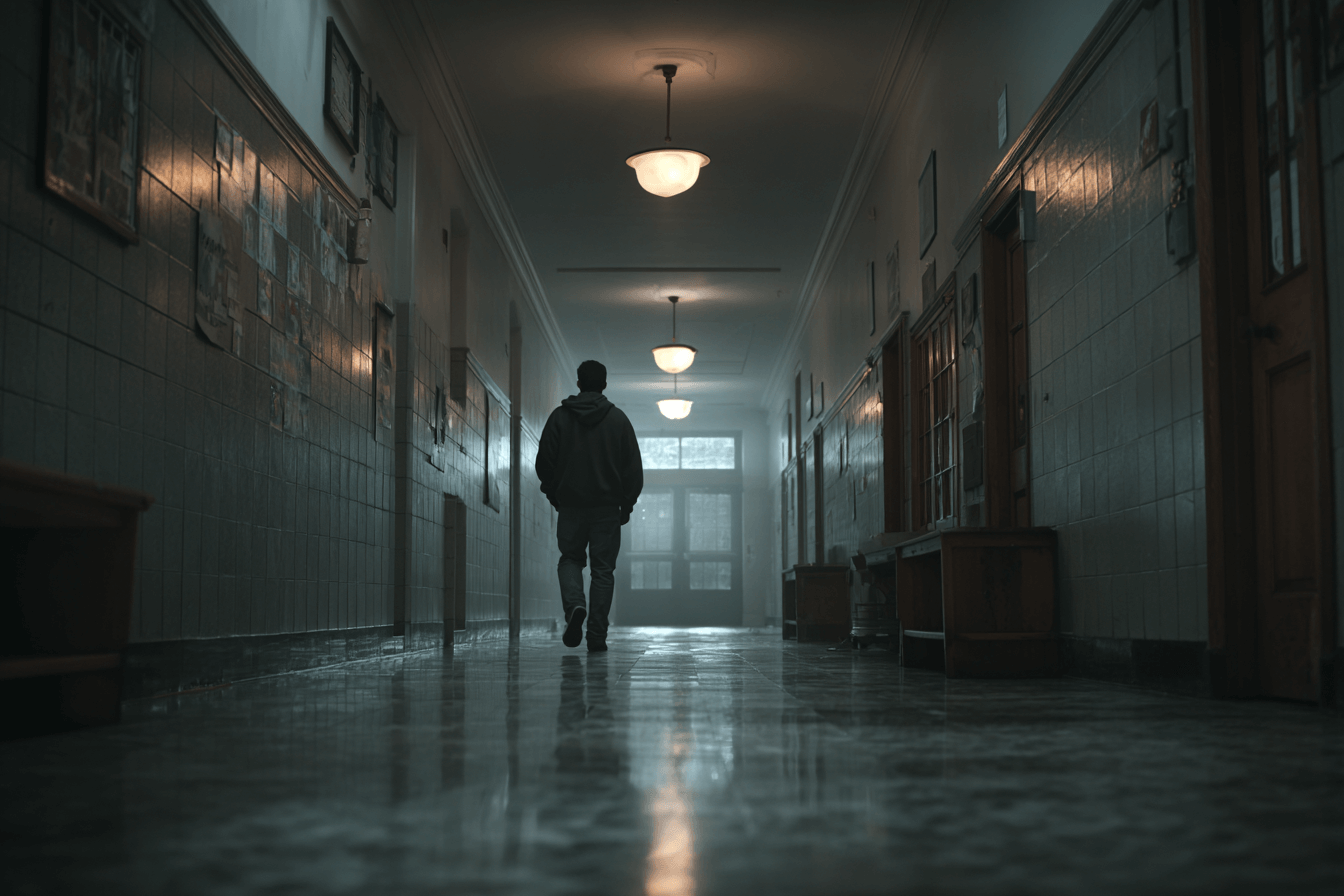 긴-복도를-걷는-남자의-뒷-모습