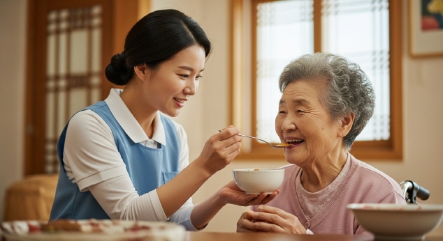 방문요양 서비스 제공 장면