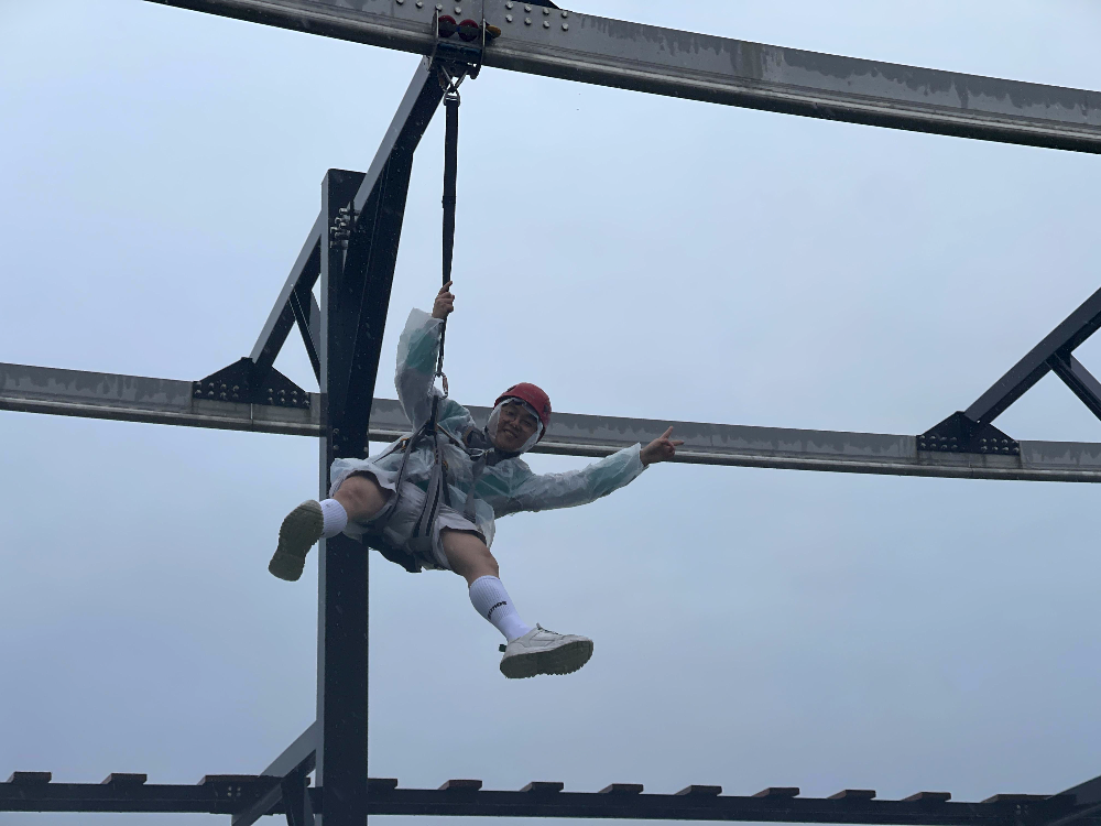 여수예술랜드 스카이워크를 체험하고 있는 KBS 개그콘서트 출연진들9