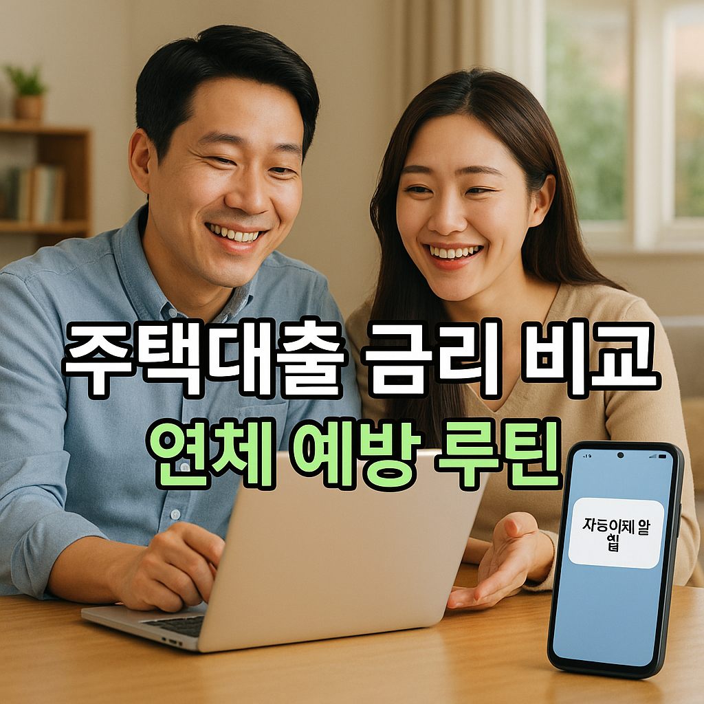 주택대출 금리와 연체 예방 루틴 비교