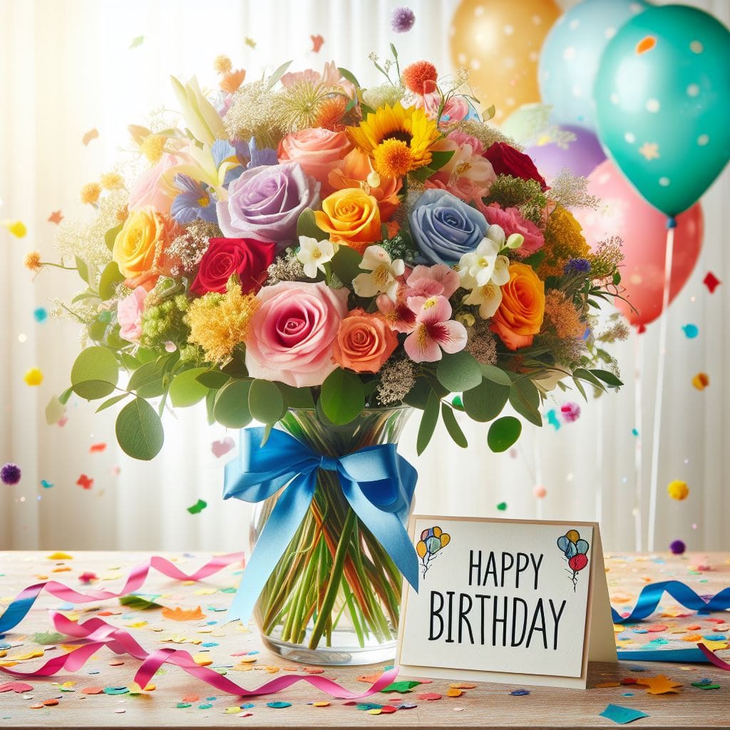 생일축하 인사말 메시지&#44; 좋은 글귀&#44; 케이크 꽃다발 이미지 다운로드