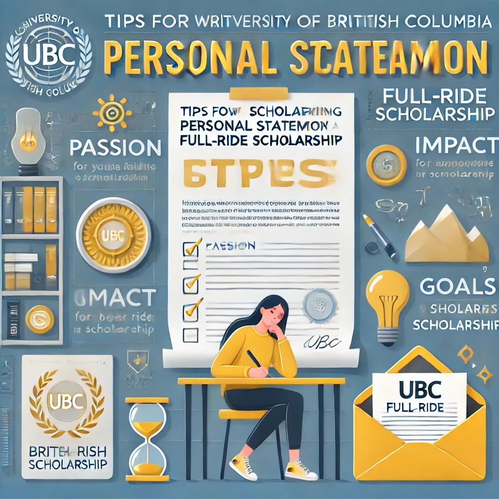 UBC 전액 장학생의 자기소개서 작성 팁