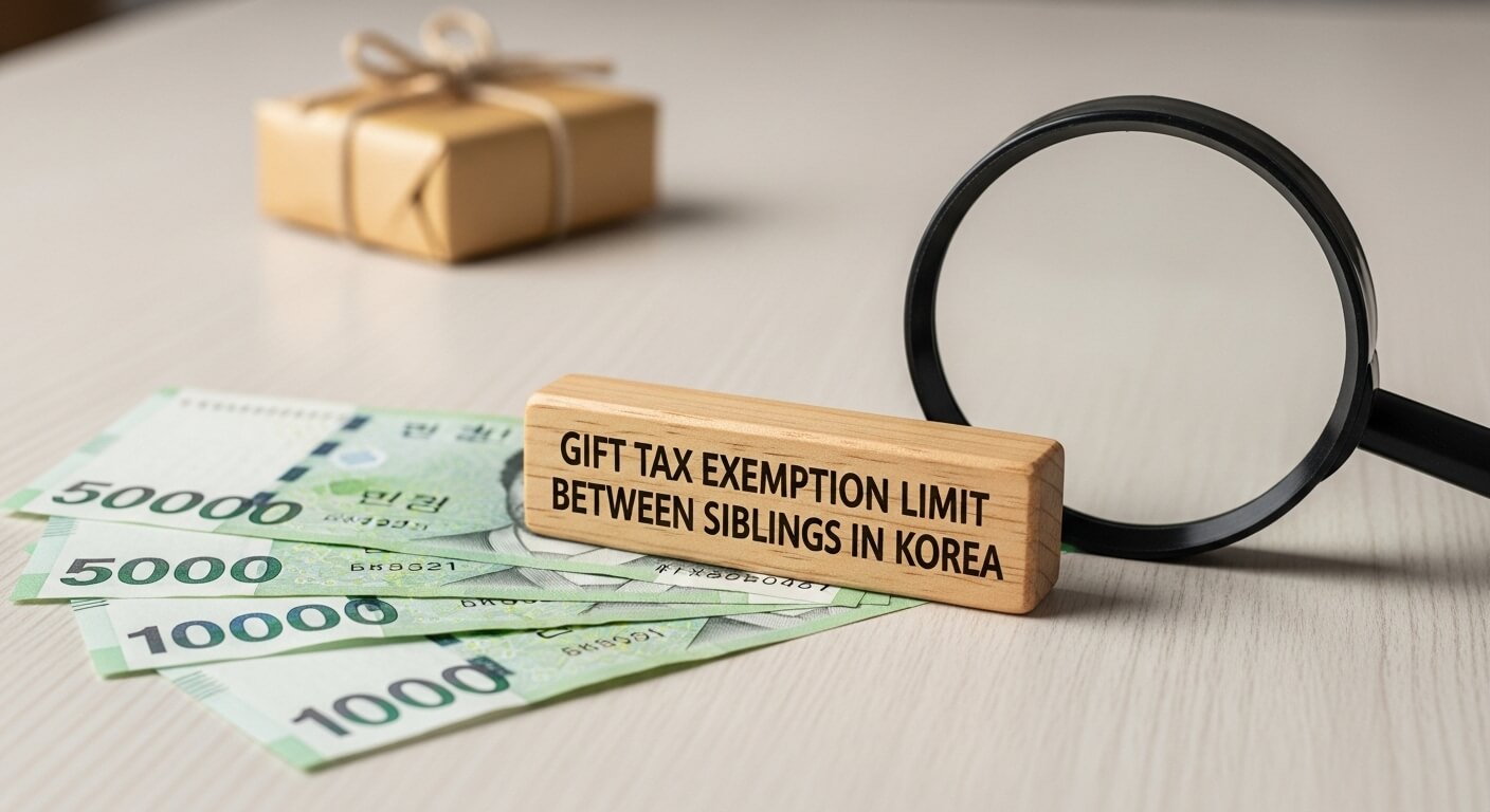 형제간 증여세 면제 한도액