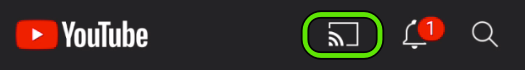 캐스트 전송버튼
