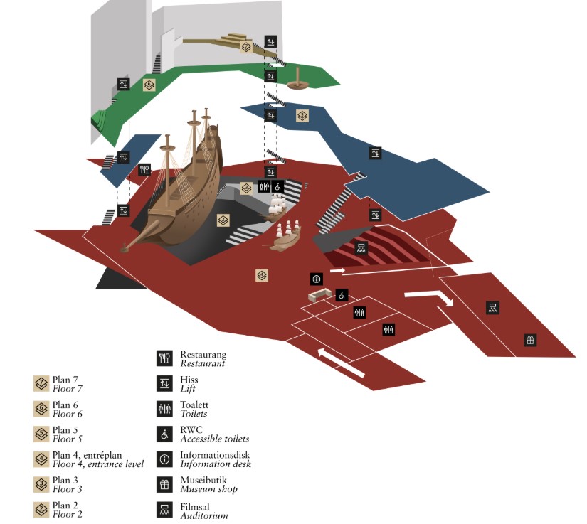 Vasa Museum Map