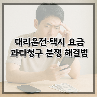 대리운전·택시 요금 과다청구 분쟁 해결법