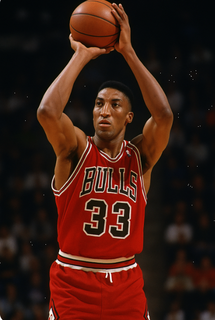 스코티 피펜의 슈팅 장면