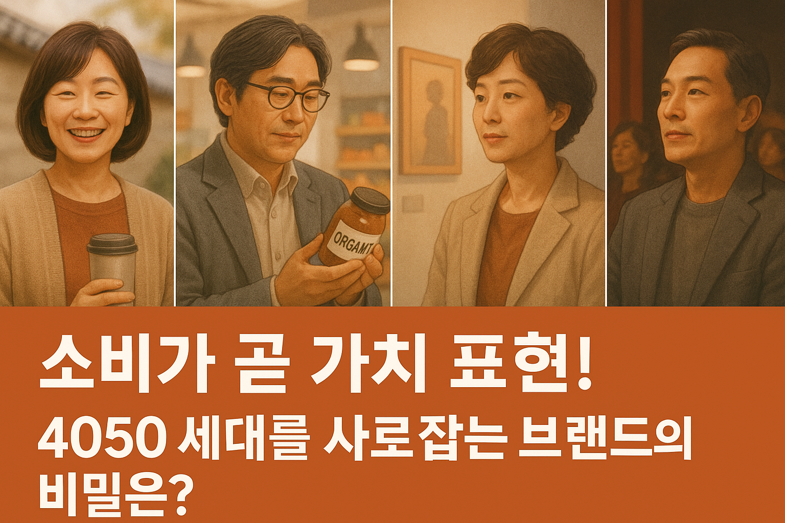 소비가 곧 가치 표현! 4050세대를 사로잡는 브랜드의 비밀은?