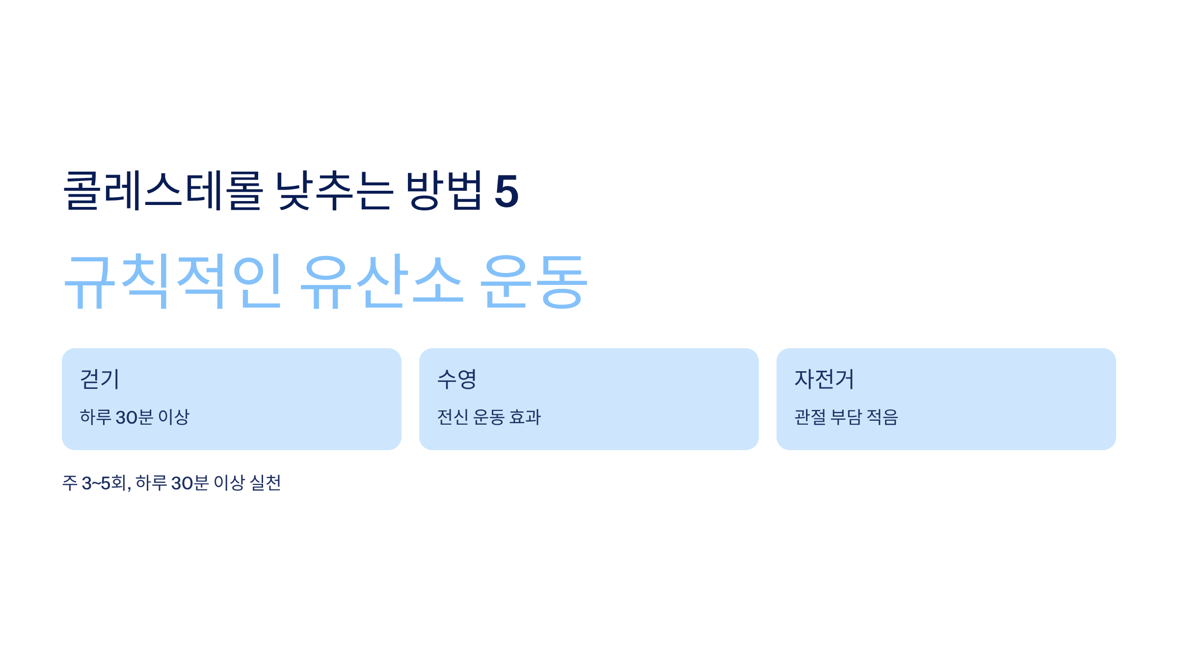 콜레스테롤 낮추는 방법 사진입니다.