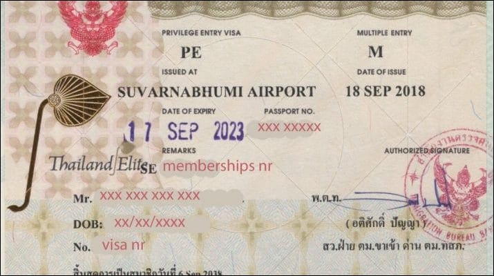 타이 엘리트 비자