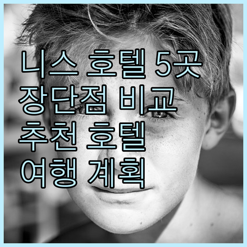 프랑스 니스 호텔 5곳 특징 장단점 