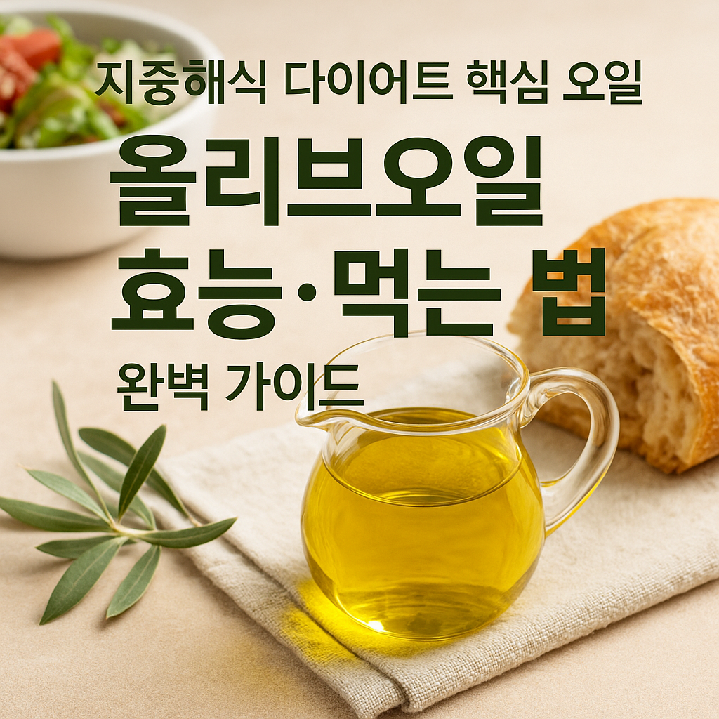 올리브오일 효능과 먹는법 완벽 가이드