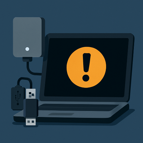 이미지 1. 하드디스크나 SSD에 문제