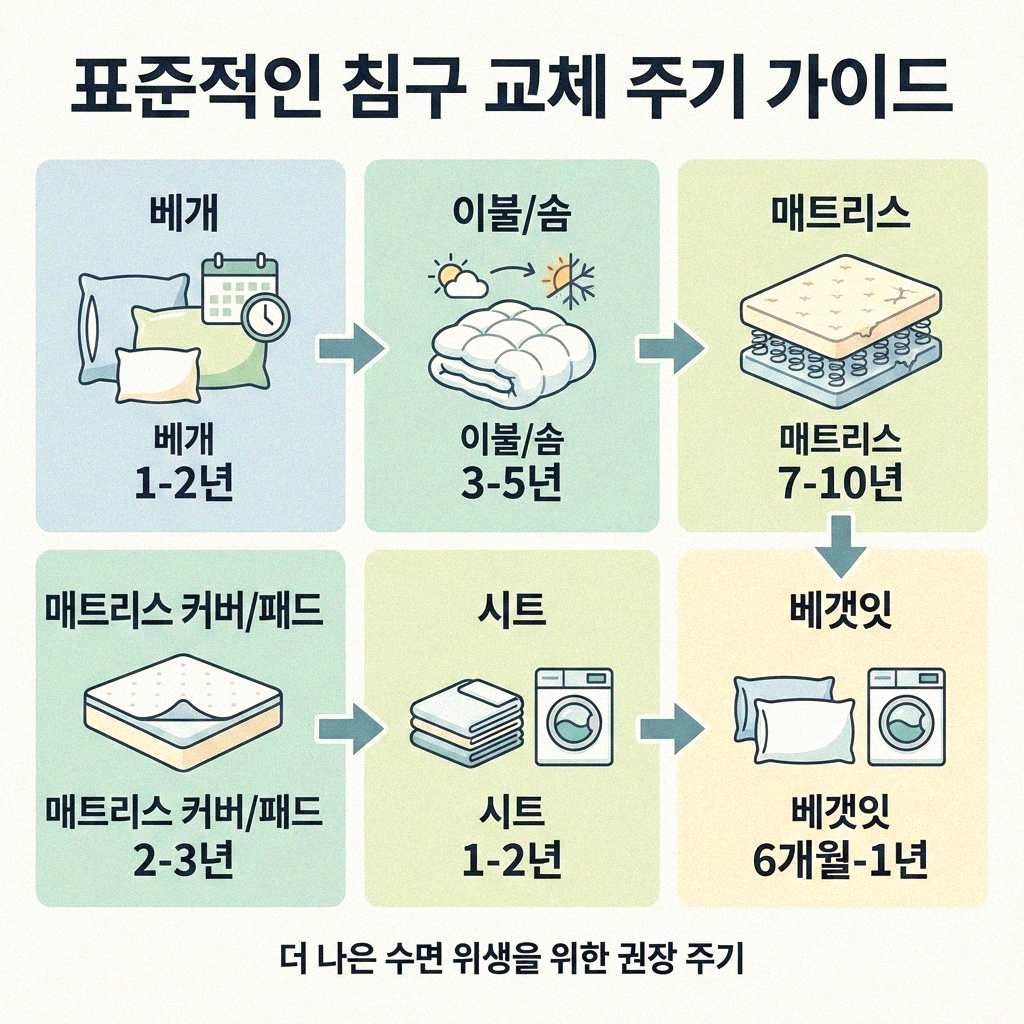 침구 교체 시기 똑똑하게 정하는 비법
