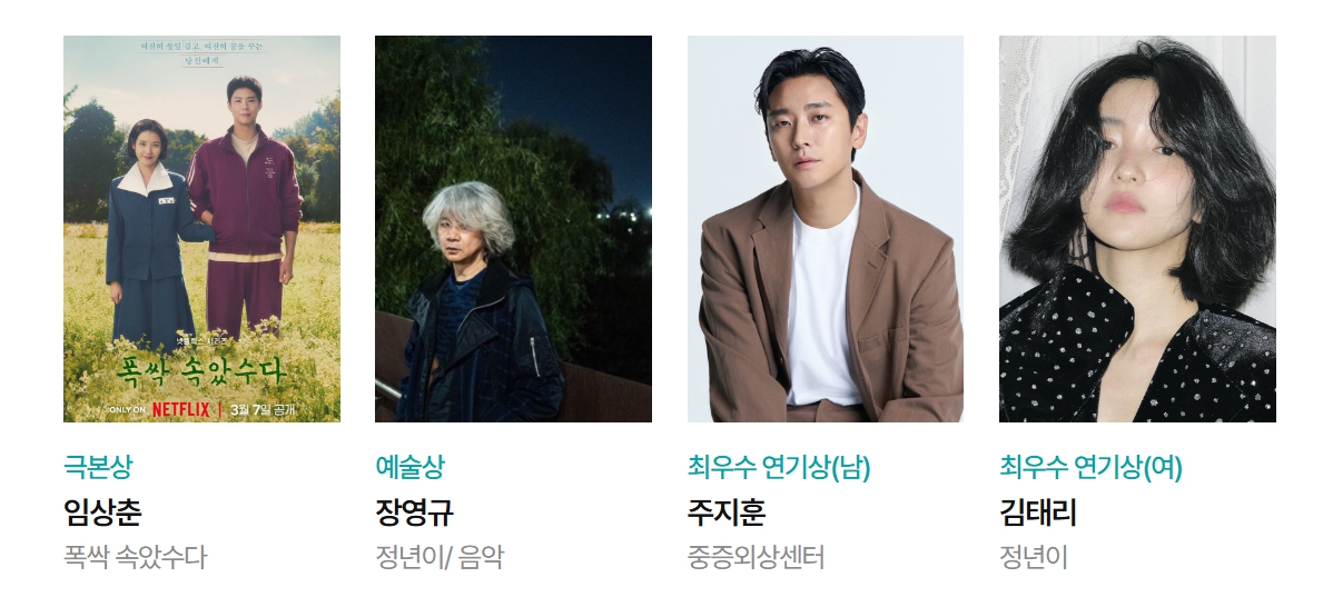 백상예술대상 수상자