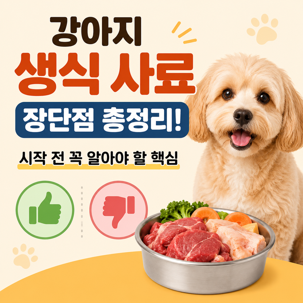강아지 생식 사료