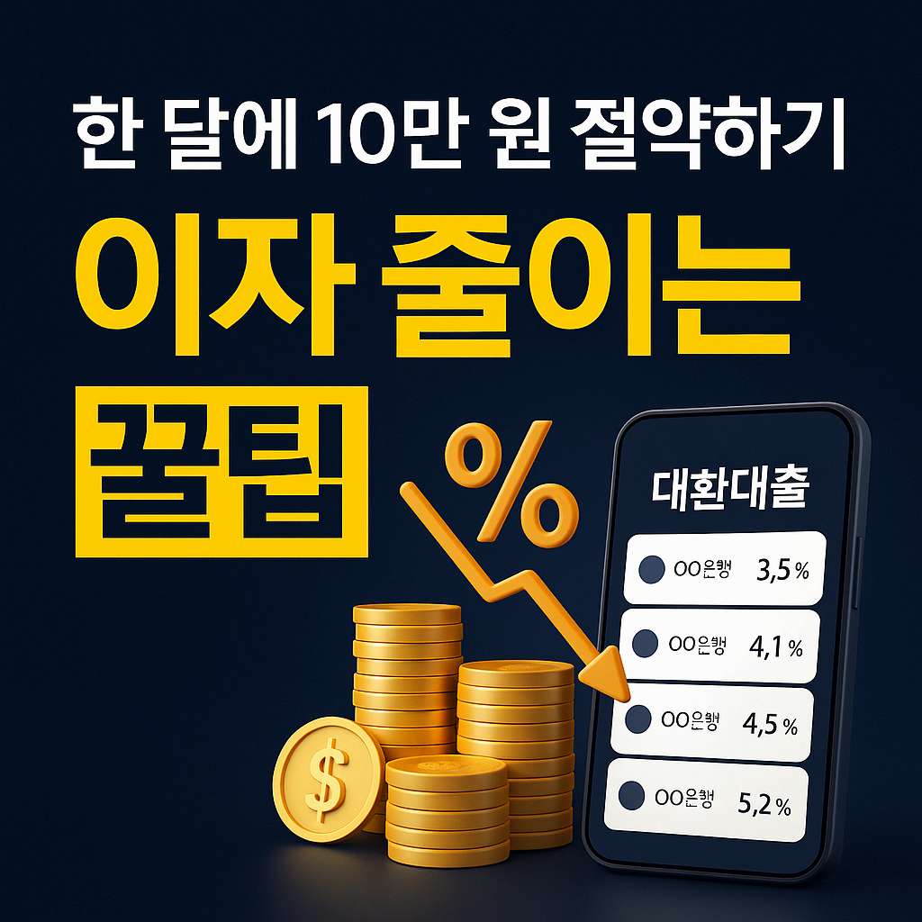 대환대출 금리비교 사이트 추천부터 조건 총정리 – 이자 줄이는 법 100% 공개