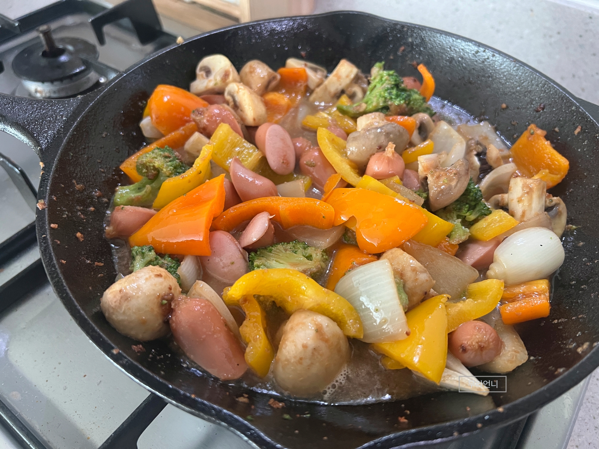 1분 정도 끓이기