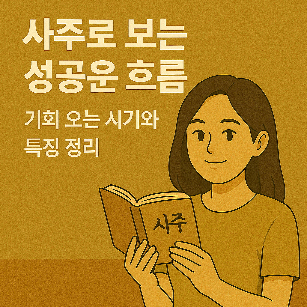 사주로 보는 성공운 흐름｜기회 오는 시기와 특징 정리