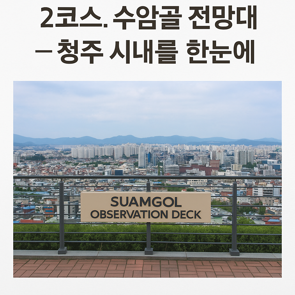 수암골 전망대 &mdash; 청주 시내를 한눈에