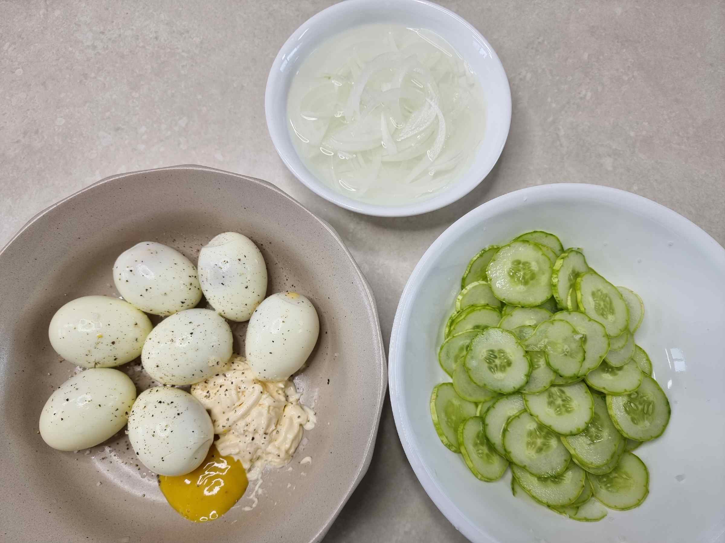 에그 샌드위치 재료