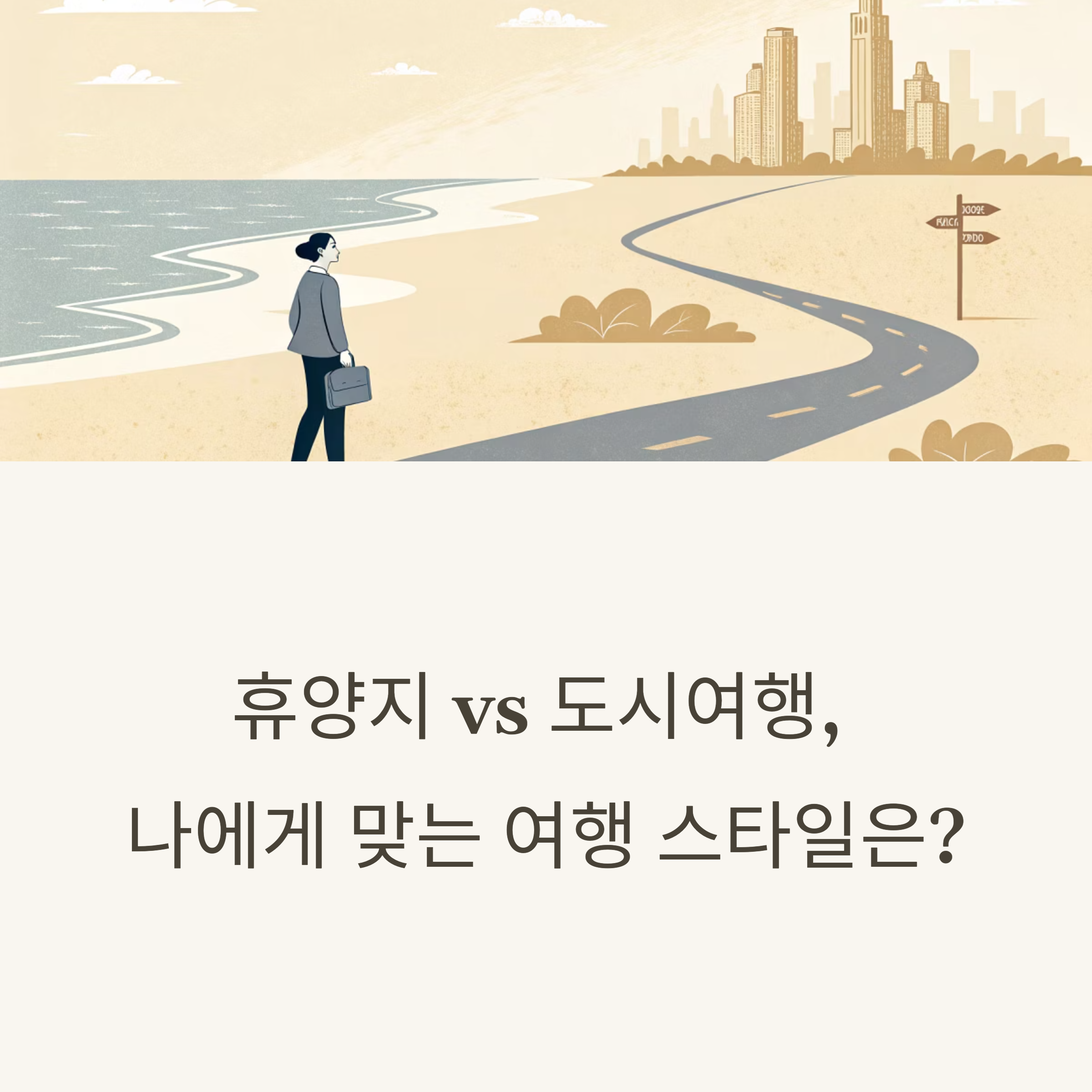 휴양지 vs 도시여행