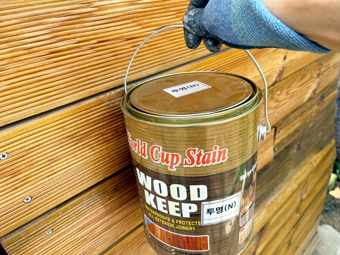 방부목-오일스테인-투명