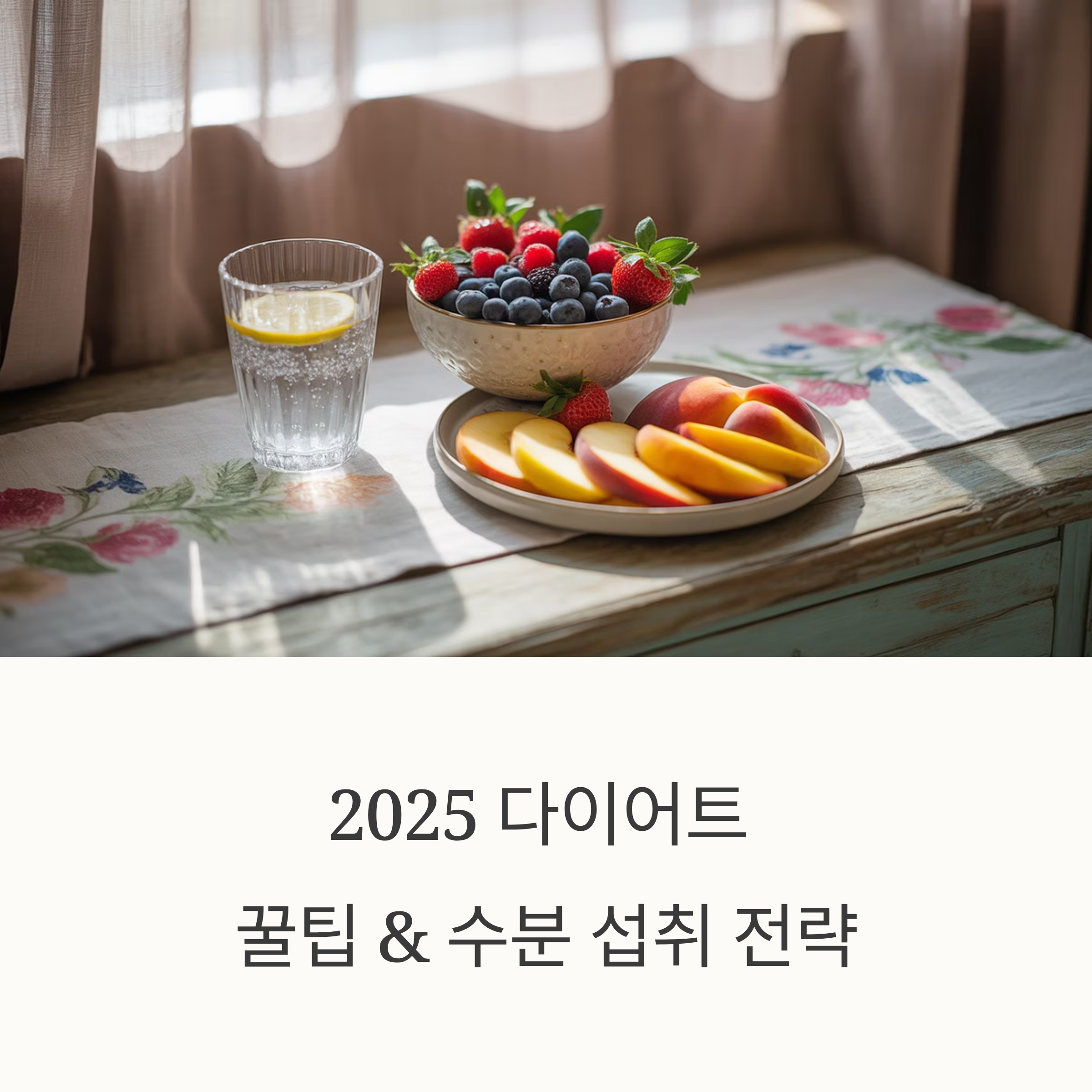 2025 여름 다이어트 성공? 건강하게 살 빼는 꿀팁 &amp; 수분 전략 총정리!