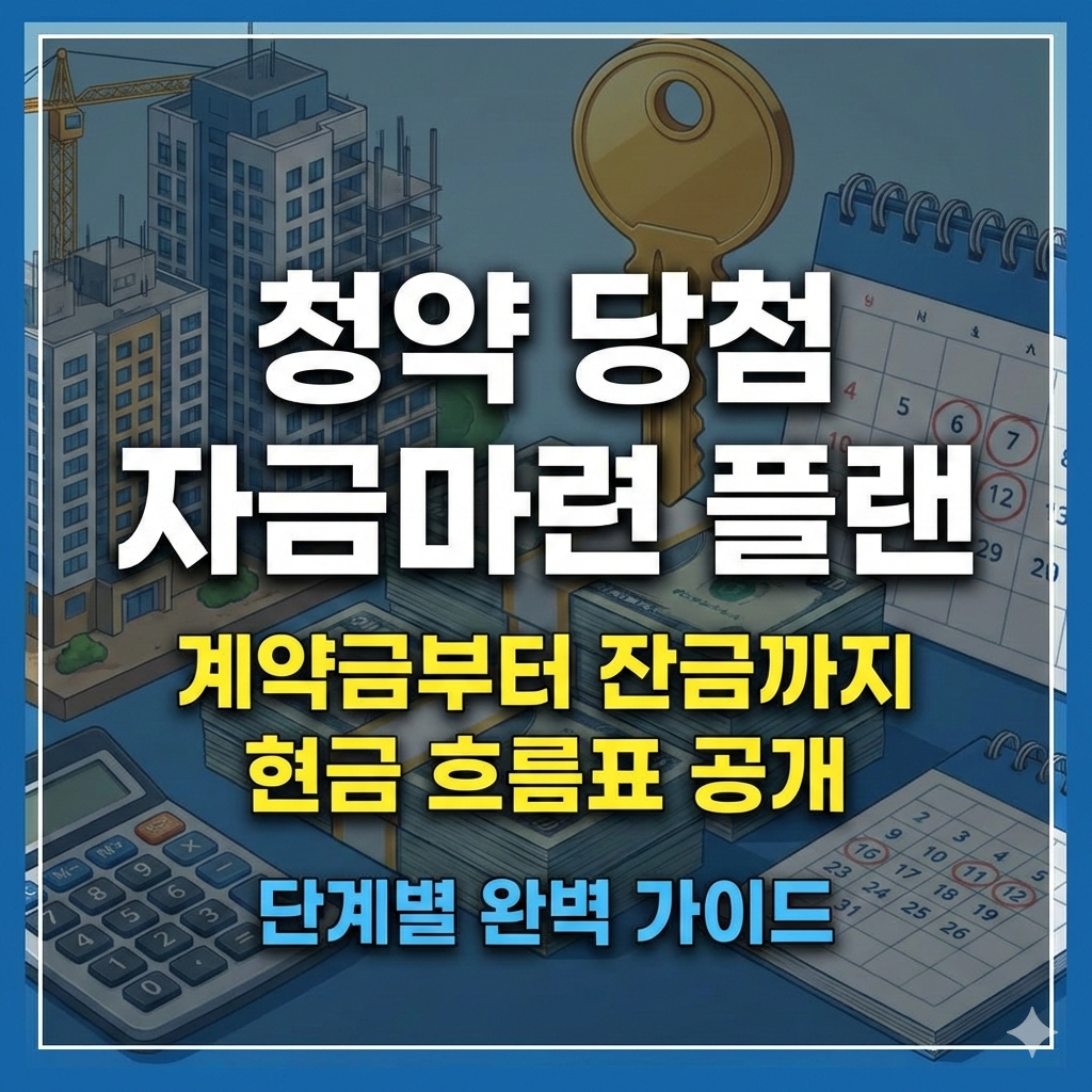 청약 당첨 자금마련 계약금부터 잔금까지 단계별 완벽 가이드