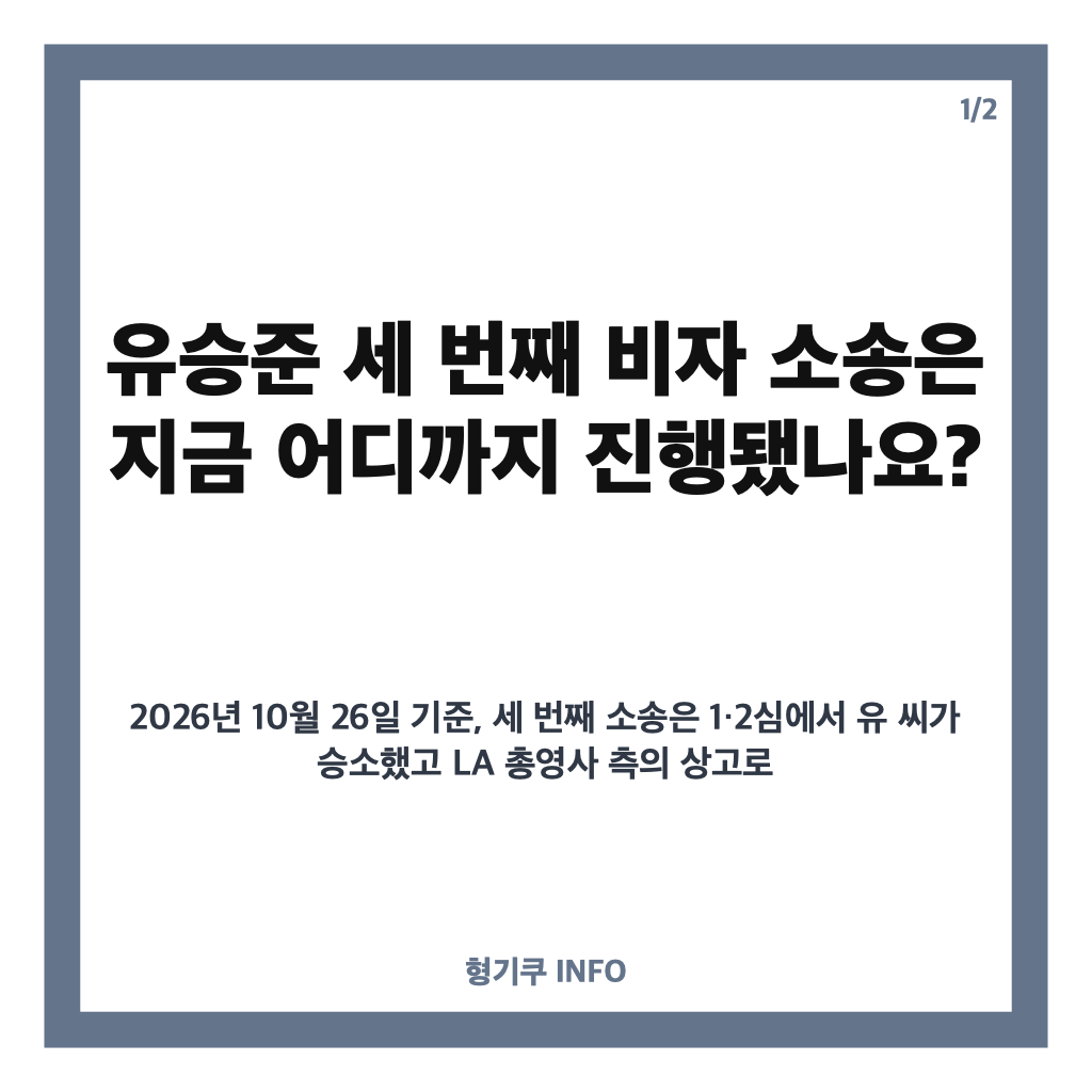 유승준 비자 소송 대법행, 세 번째 소송 1&middot;2심 승소 후 쟁점은? 카드뉴스 1