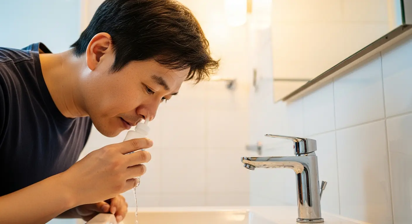 레르기 비염 꽃가루 대응 코 세척 생리식염수