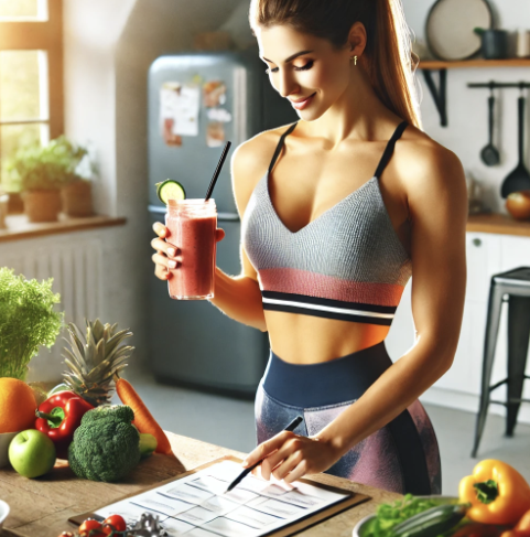 다이어트를 하고있는 여성