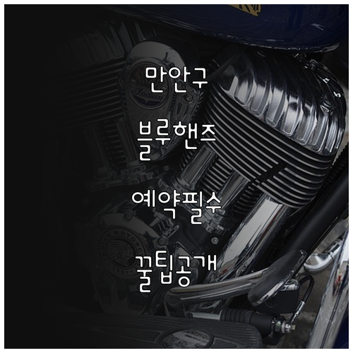 안양 만안구 블루핸즈 예약 방법과 소..