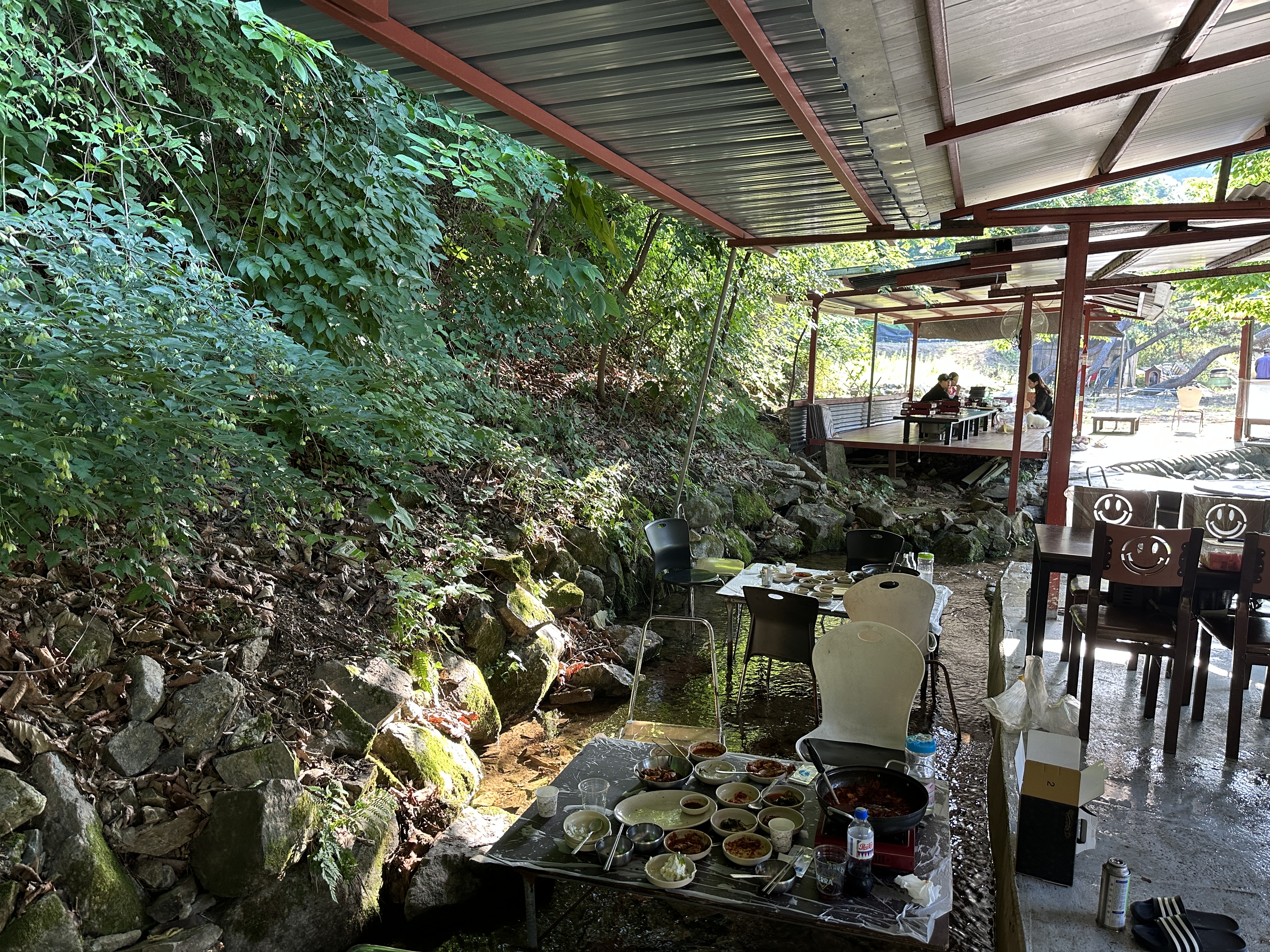 춘천 계곡식당 명월촌 계곡