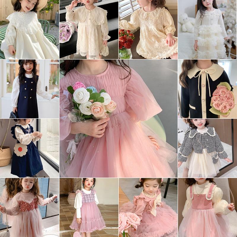 여아 원피스 공주 유아 원피스 아기 아동 여아옷 레이스 샤 드레스 생일 파티 촬영 하객룩
