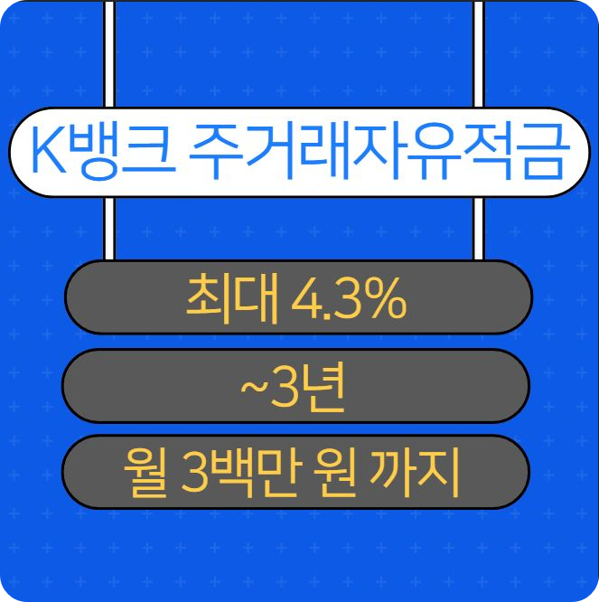케이뱅크 주거래우대 자유적금 최대 4.3% 고금리 예금 활용법_2