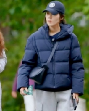 텐트밖은 유럽 한가인 패딩 퓨잡