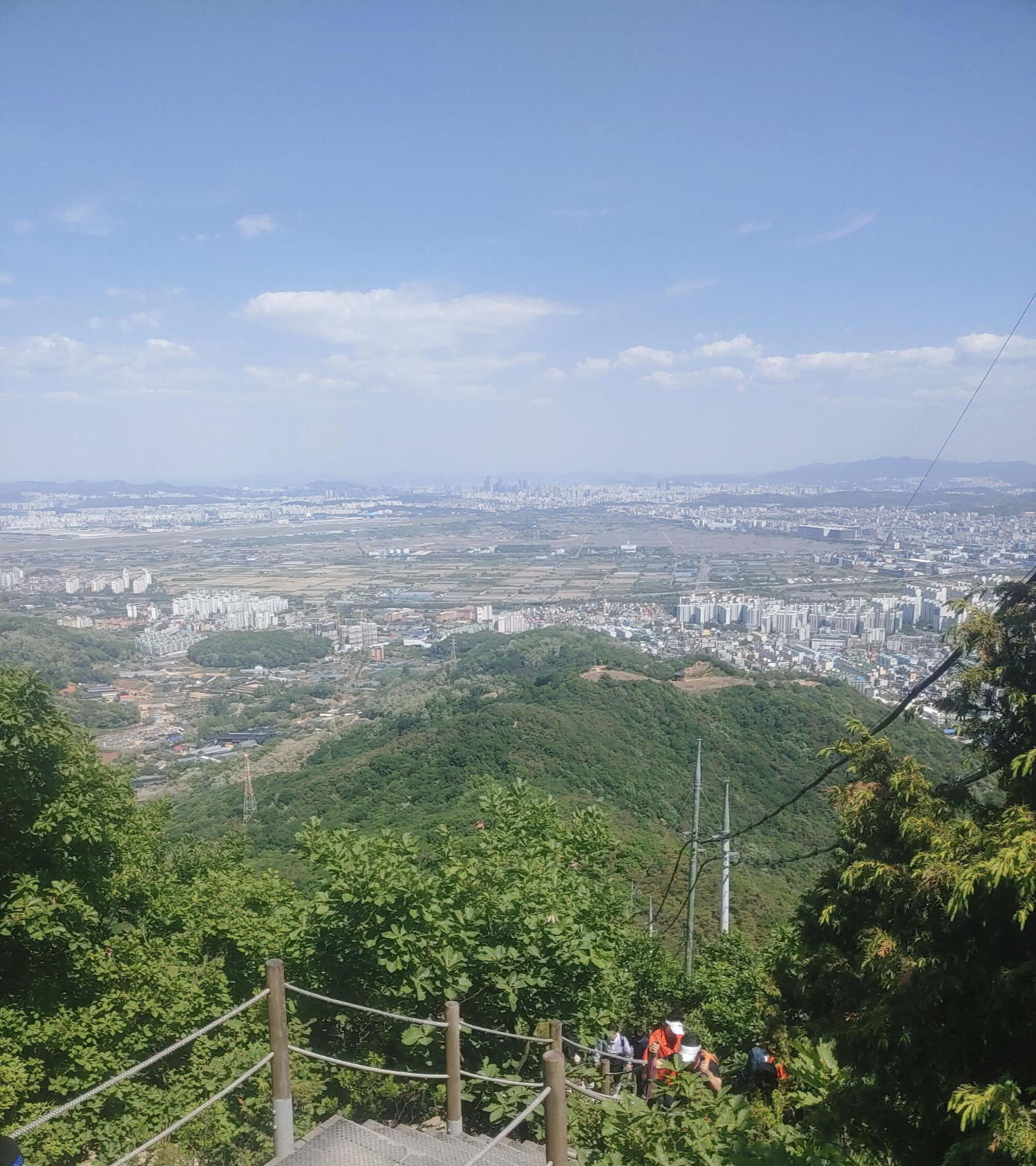 계양산 정상에서 풍경