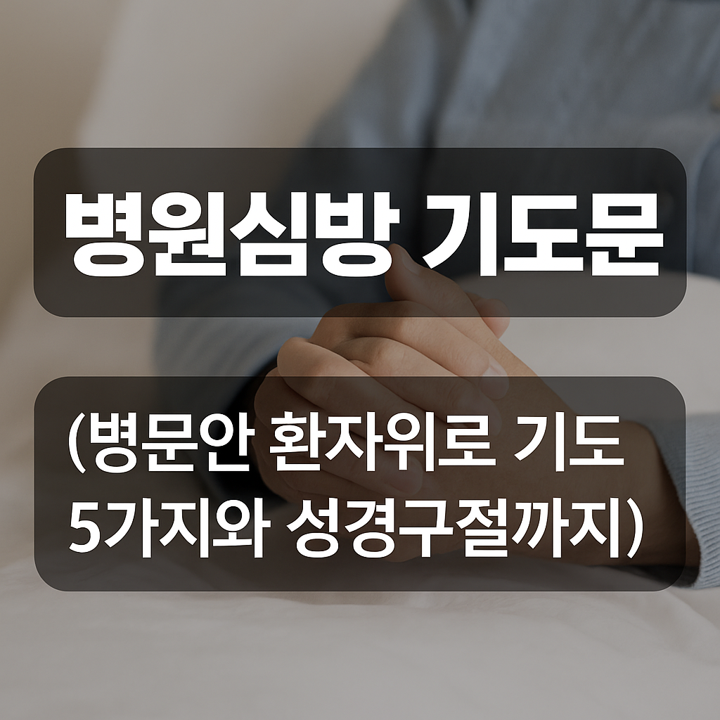 병원심방 기도문