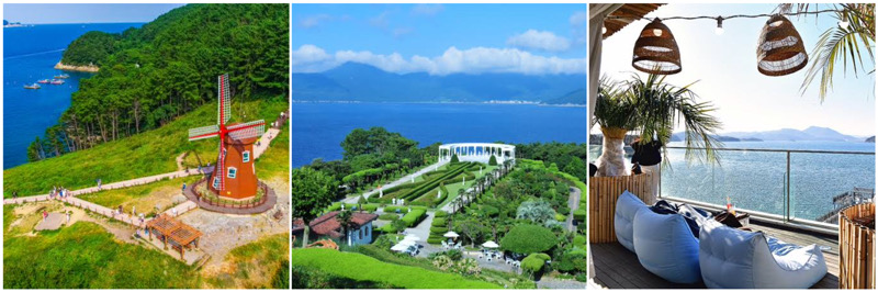 바람의 언덕, 외도 보타니아, 온더선셋 사진