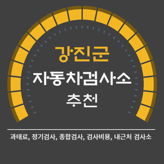 강진군 자동차 검사소 예약 BEST5 ❘ 검사비용 영업시간 토요일 준비물 총정리