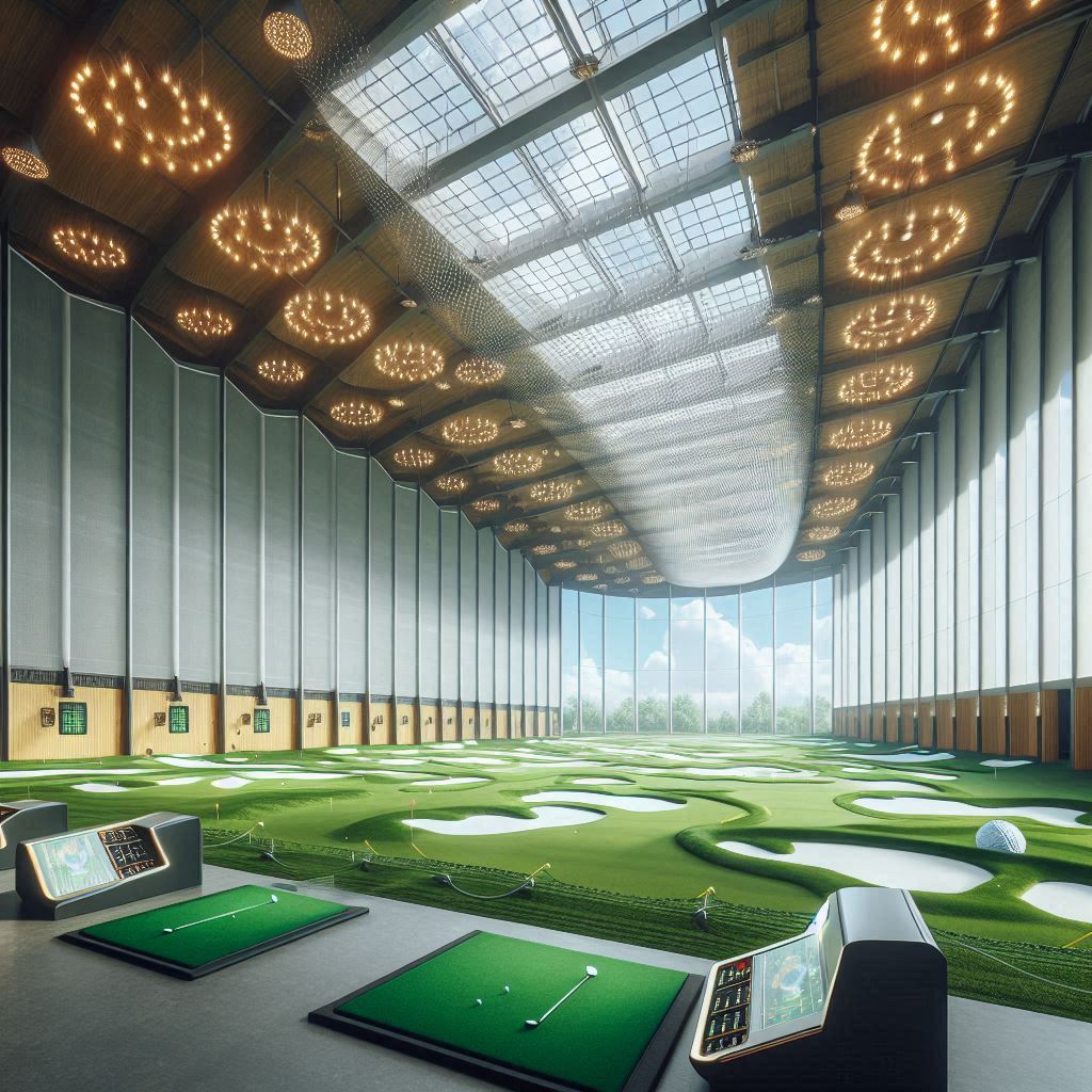 실내골프연습장 배경